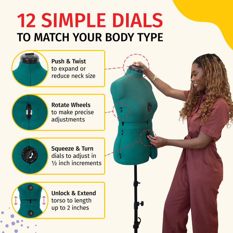 Chargez l'image dans la visionneuse de la galerie, 20421|Dritz Sew You Adjustable Dress Form, Medium