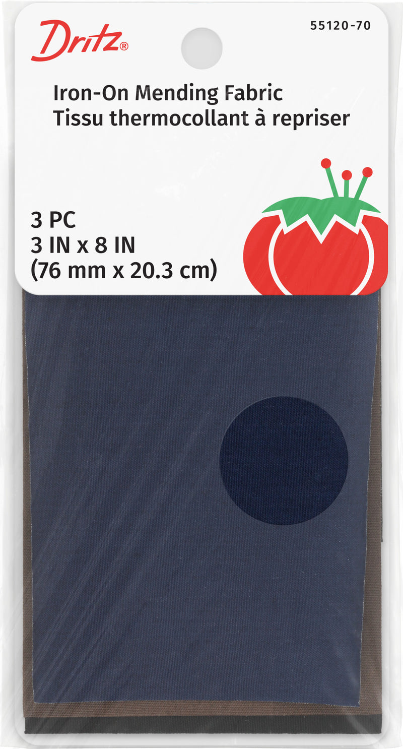 Chargez l'image dans la visionneuse de la galerie, 55120-70|Dritz Iron-On Mending Fabric, 3" x 8", Dark Colors