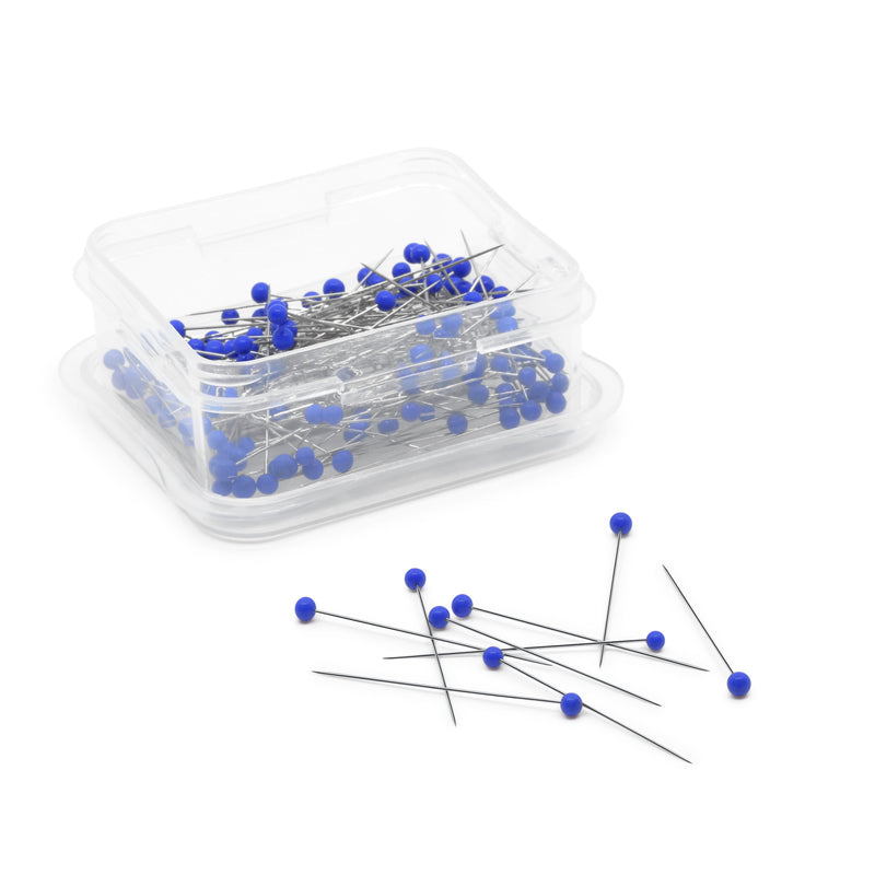 Chargez l'image dans la visionneuse de la galerie, 172|Dritz 1-3/8" Ultra-Fine Glass Head Pins, Blue, 150 pc