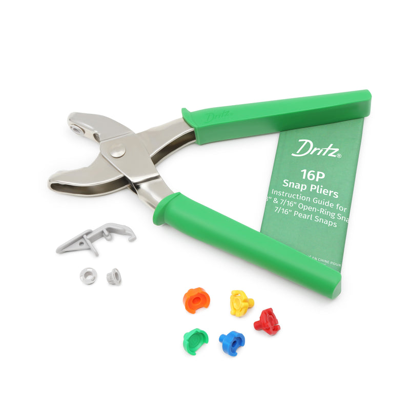 Chargez l'image dans la visionneuse de la galerie, 16P|Dritz Snap Pliers for 3/8" Open-Ring & 7/16" Pearl Snaps, Green