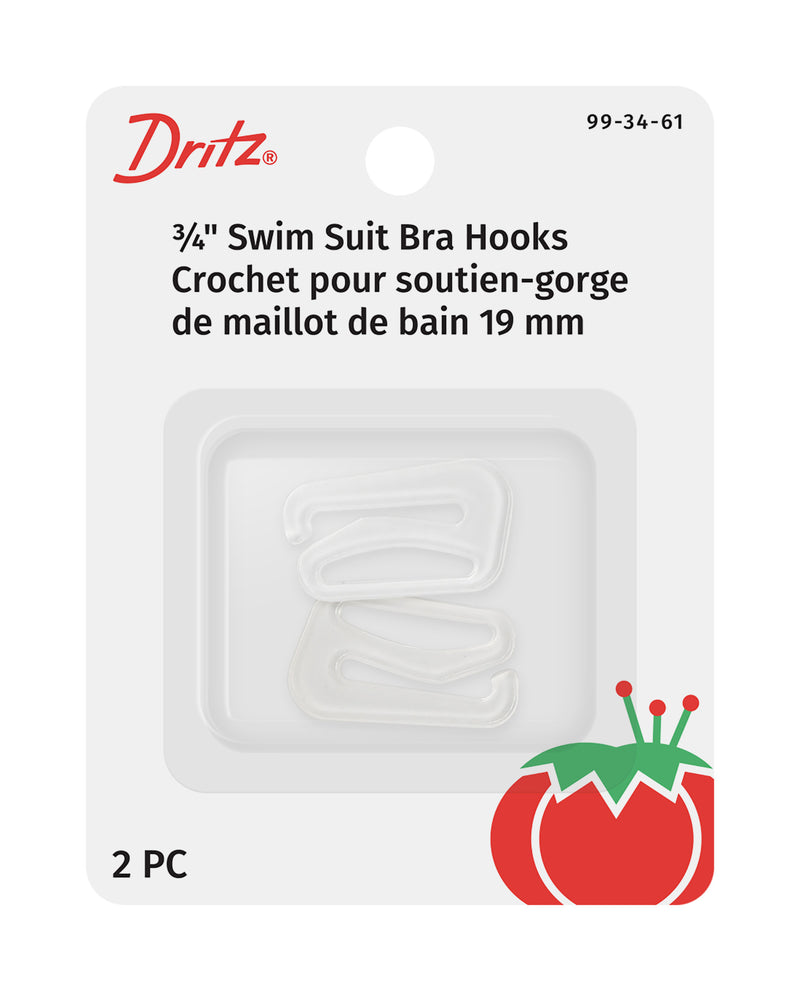 Chargez l'image dans la visionneuse de la galerie, 99-34-61|Dritz 3/4" Swim Suit Bra Hooks, 2 pc, Clear
