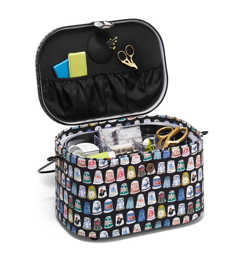 Chargez l'image dans la visionneuse de la galerie, 612651|Prym Oval Sewing Basket, Large, Thimbles