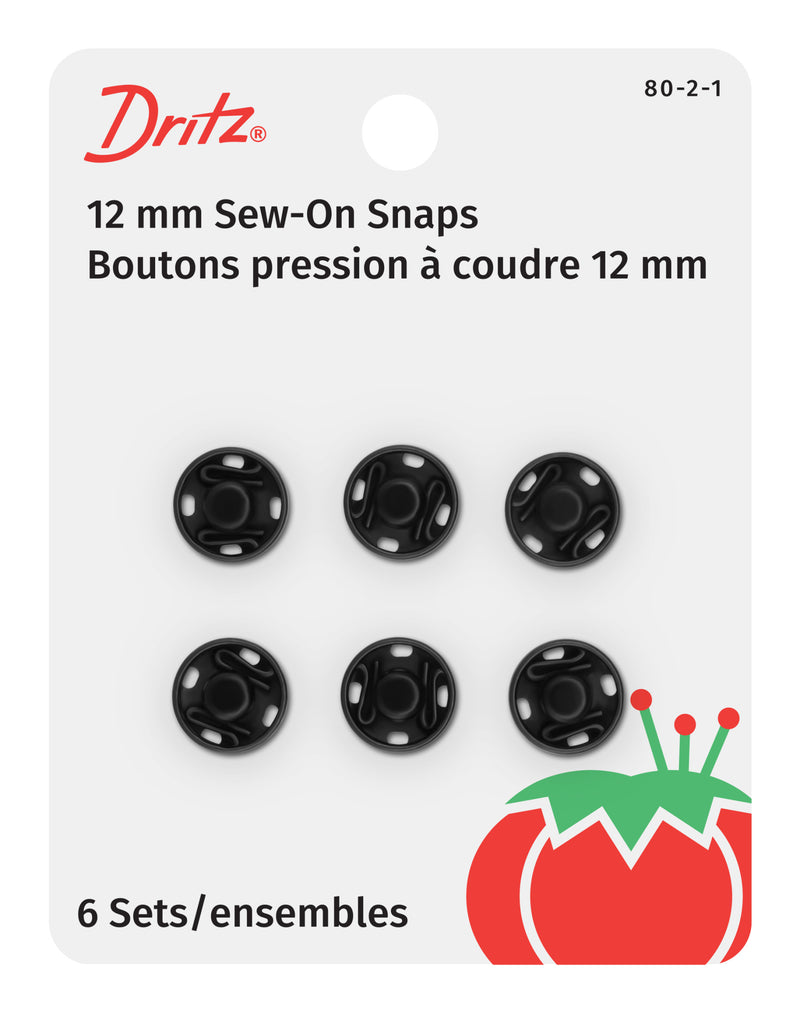 Chargez l'image dans la visionneuse de la galerie, 80-2-1|Dritz Snap Fasteners, 6 Sets, Black