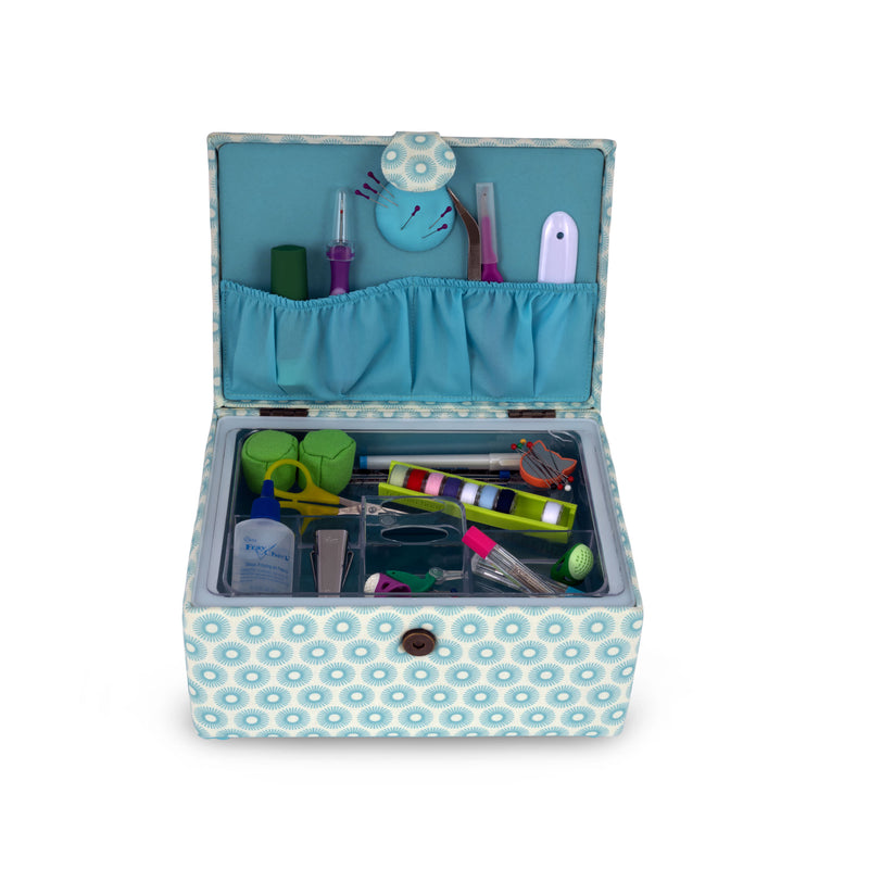 Chargez l'image dans la visionneuse de la galerie, Z10454-21|Dritz Rectangular Sewing Basket, Small