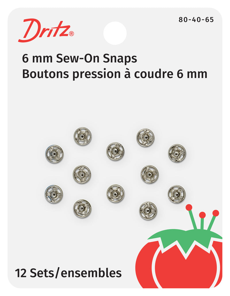 Chargez l'image dans la visionneuse de la galerie, 80-40-65|Dritz Sew-On Snaps, 12 Sets, Size 4/0, Nickel
