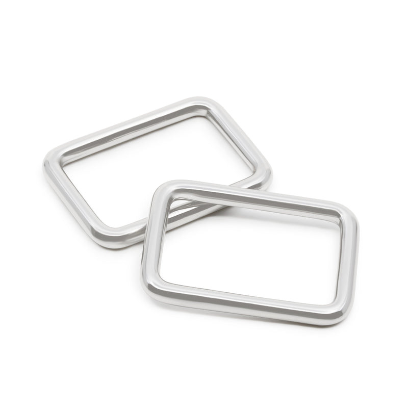 Chargez l'image dans la visionneuse de la galerie, 727-65|Dritz 1" Rectangle Rings, Nickel, 2 pc