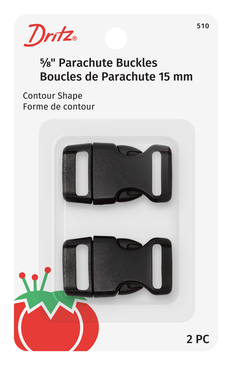 Chargez l'image dans la visionneuse de la galerie, 510|Dritz 5/8" Parachute Buckles, Black, 2 pc