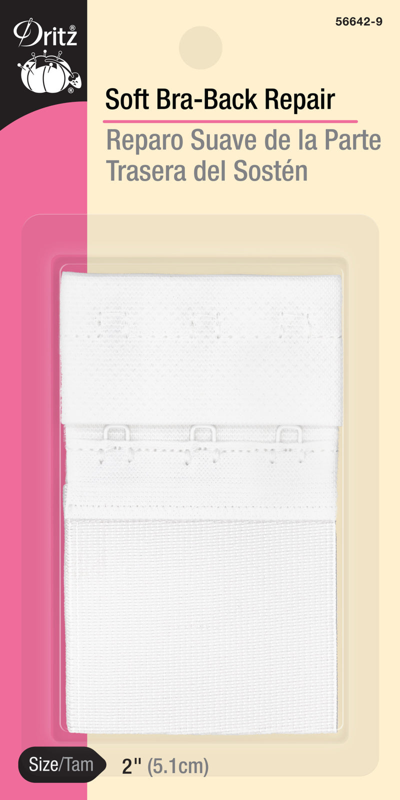 Chargez l'image dans la visionneuse de la galerie, 56642-9|Dritz 2" Soft Bra-Back Repair, White