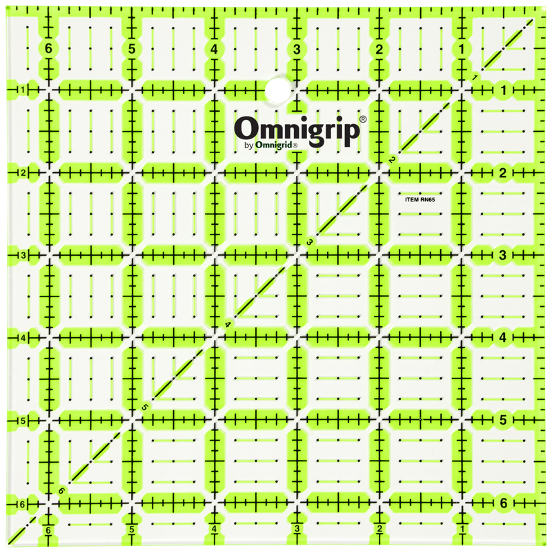 Chargez l'image dans la visionneuse de la galerie, RN65|Omnigrid Omnigrip Neon Square Ruler, 6-1/2" x 6-1/2"