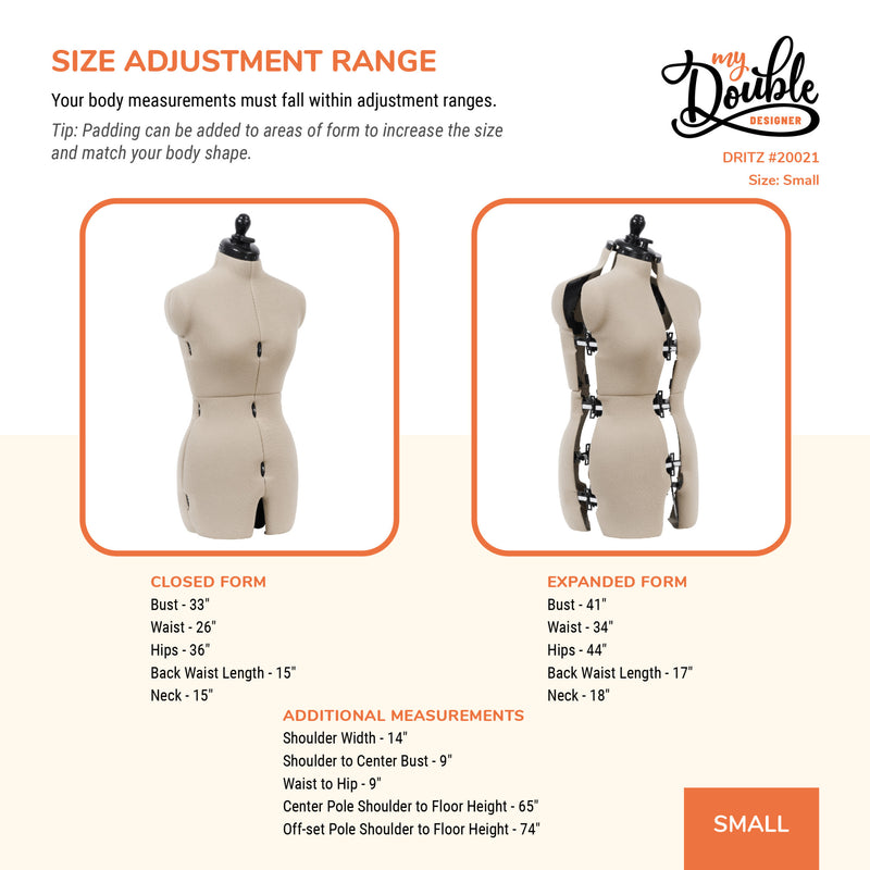 Chargez l'image dans la visionneuse de la galerie, 20021|Dritz My Double Designer Adjustable Dress Form, Small