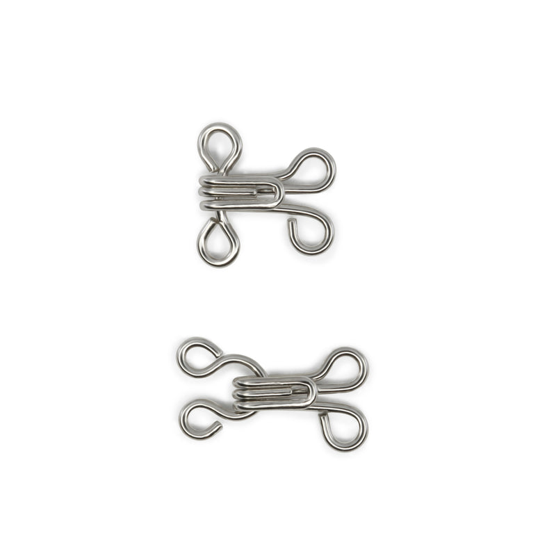 Chargez l'image dans la visionneuse de la galerie, BK103|Dritz Hooks & Eyes, Size 1, 96 Sets, Nickel