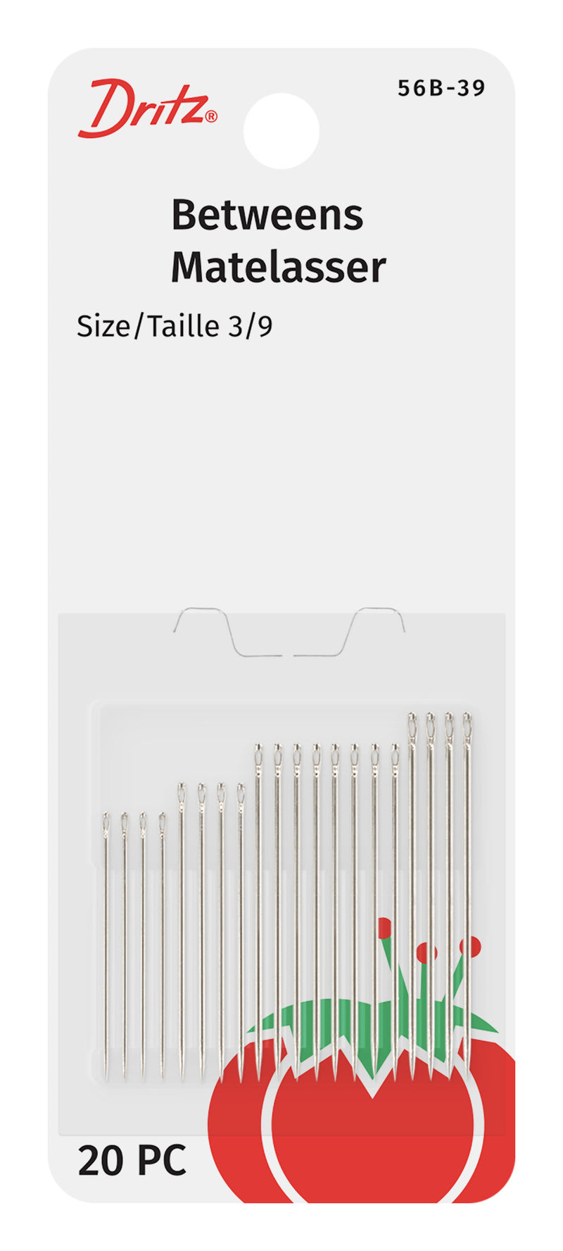 Chargez l'image dans la visionneuse de la galerie, 56B-39|Dritz Quilting Between Hand Needles, Size 3/9, 20 pc