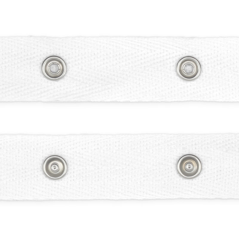 Chargez l'image dans la visionneuse de la galerie, 83R-9BTY|Dritz Snap Tape with Metal Snaps, White, 12 yd