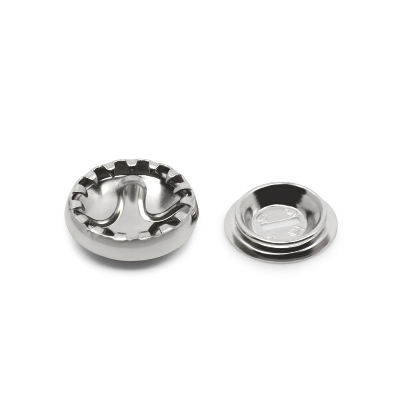 Chargez l'image dans la visionneuse de la galerie, 213-18|Dritz 7/16" Half Ball Cover Buttons, 5 pc, Nickel
