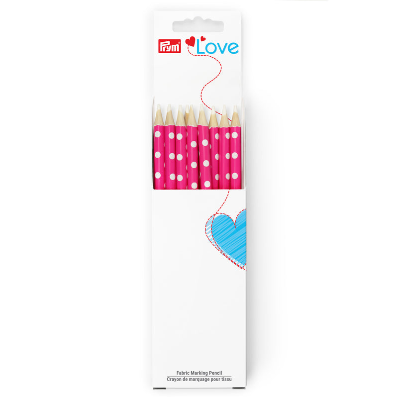 Cargue la imagen en el visor de la galería, 60123|Prym Fabric Marking Pencils, 10 pc, Pink