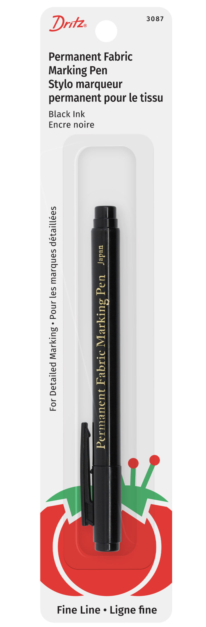 Chargez l'image dans la visionneuse de la galerie, 3087|Dritz Fine Line Permanent Fabric Pen, Black