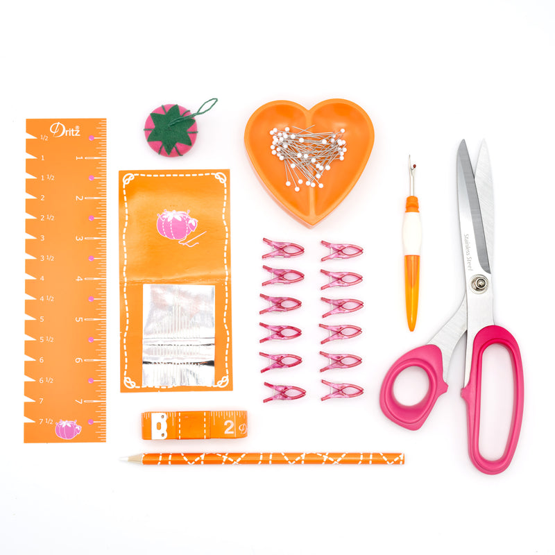 Chargez l'image dans la visionneuse de la galerie, 27086|Dritz Essential Sewing Box Kit, Orange