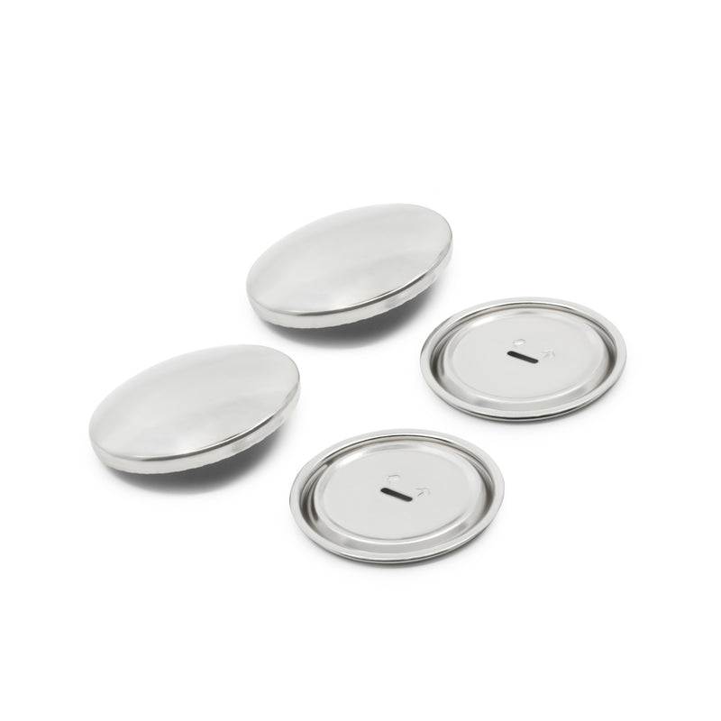 Chargez l'image dans la visionneuse de la galerie, 213-60|Dritz 1-1/2" Half Ball Cover Buttons, 2 pc, Nickel