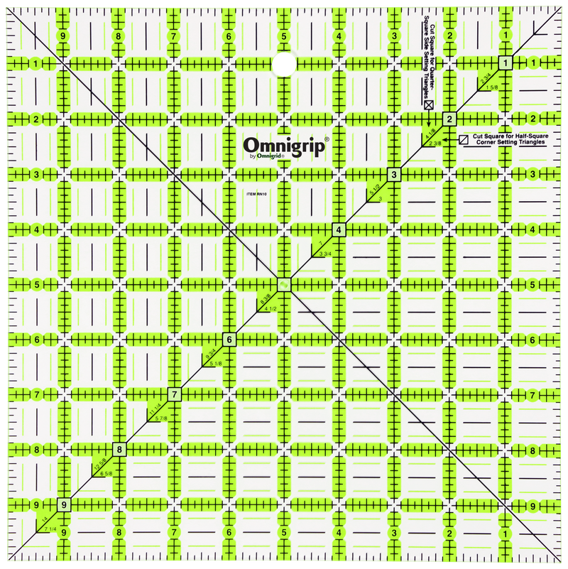 Chargez l'image dans la visionneuse de la galerie, RN10|Omnigrid Omnigrip Neon Square Ruler, 10" x 10"