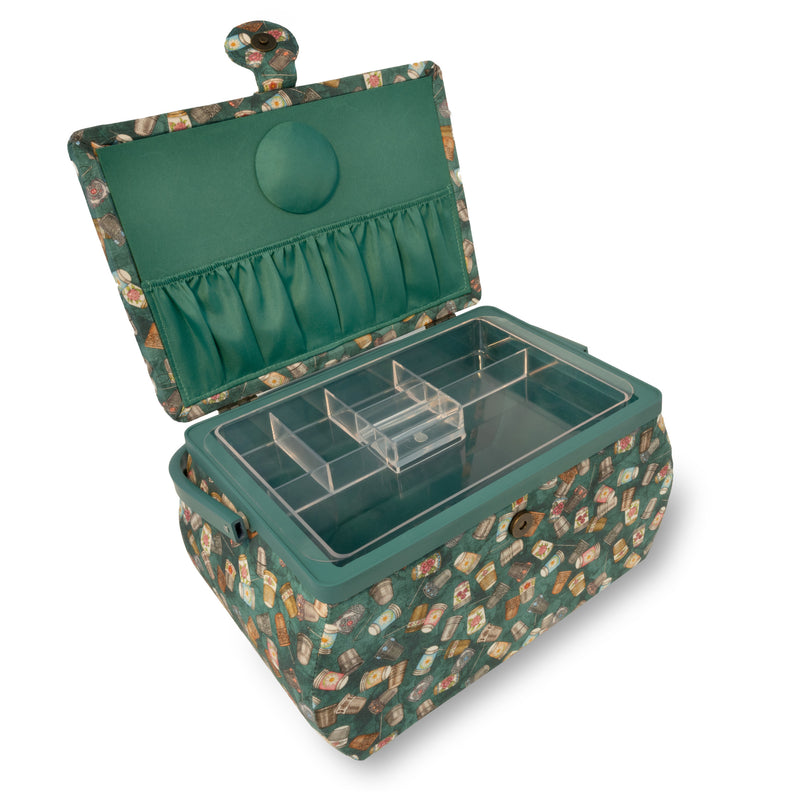 Cargue la imagen en el visor de la galería, ZC1237F3|Dritz Curved Sewing Basket, Large