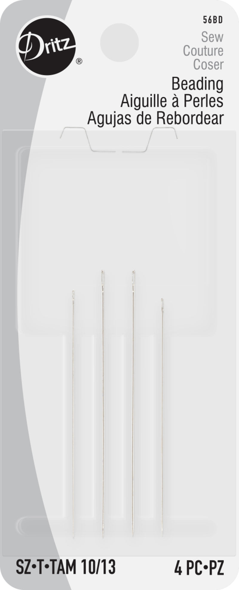 Chargez l'image dans la visionneuse de la galerie, 56B-D|Dritz Beading Hand Needles, Size 10/13, 4 pc
