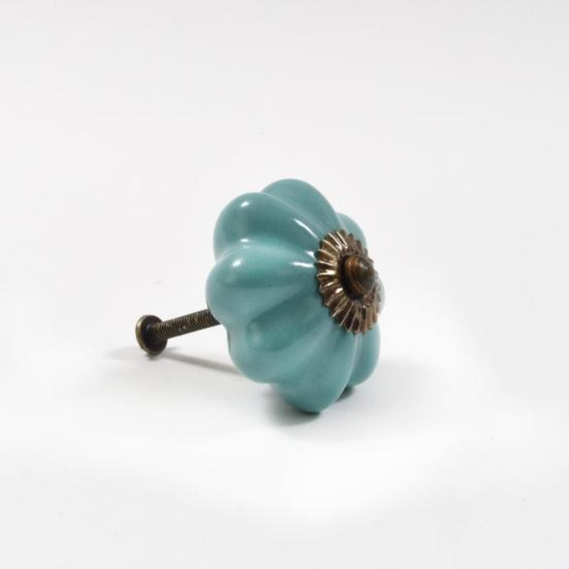 Chargez l'image dans la visionneuse de la galerie, 47043|Dritz Ceramic Scallop Knob, Turquoise