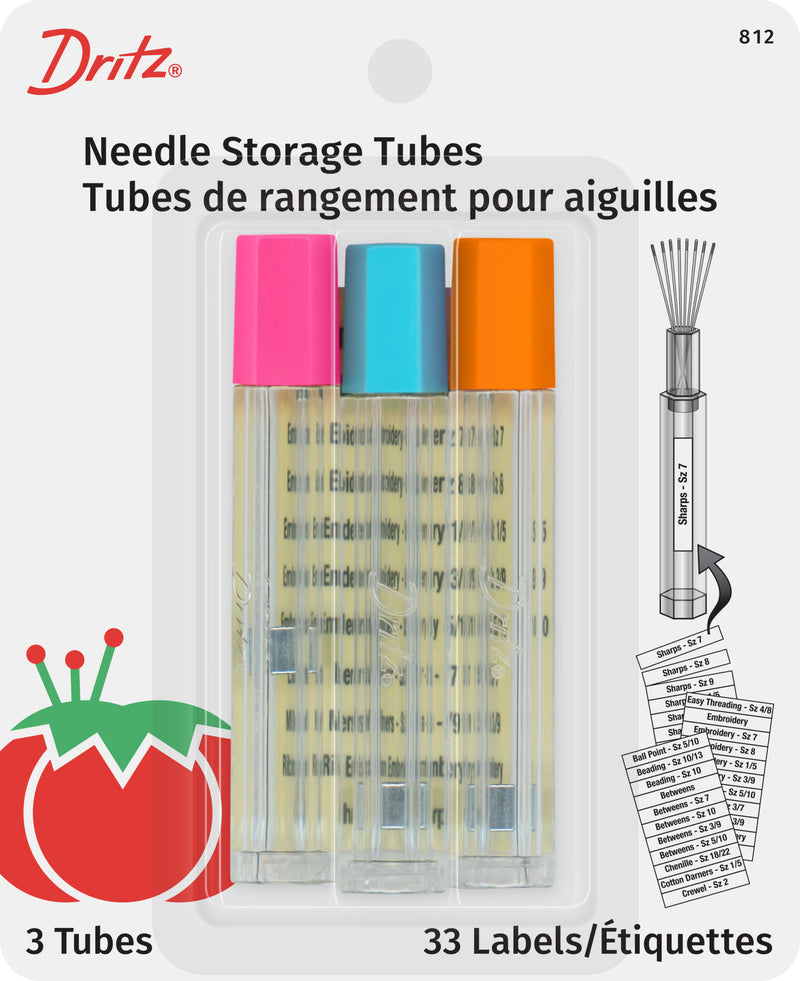 Chargez l'image dans la visionneuse de la galerie, 812|Dritz Needle Storage Tubes, Assorted, 3 pc