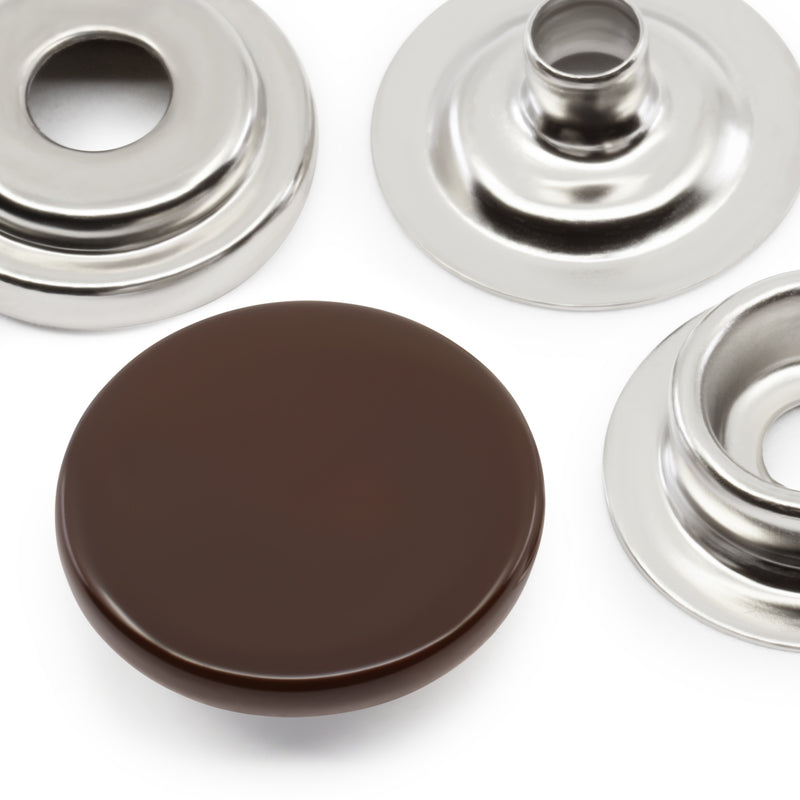 Chargez l'image dans la visionneuse de la galerie, 5-4|Dritz 5/8" Heavy Duty Snaps, 7 Sets, Brown