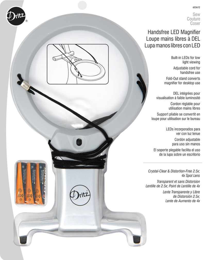 Chargez l'image dans la visionneuse de la galerie, 653412|Dritz Handsfree LED Magnifier