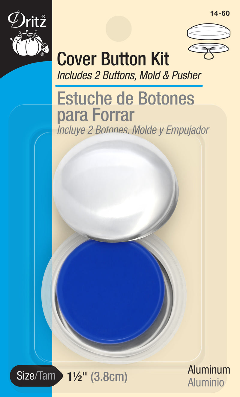 Chargez l'image dans la visionneuse de la galerie, 14-60|Dritz 1-1/2" Cover Button Kit, Nickel