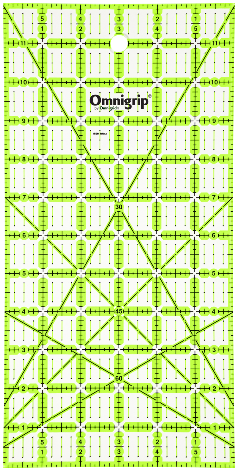 Chargez l'image dans la visionneuse de la galerie, RN12|Omnigrid Omnigrip Neon Rectangle Ruler, 6" x 12"