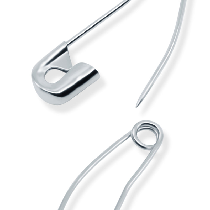 Chargez l'image dans la visionneuse de la galerie, 3032|Dritz 1-1/16" Curved Safety Pins, Nickel, 300 pc