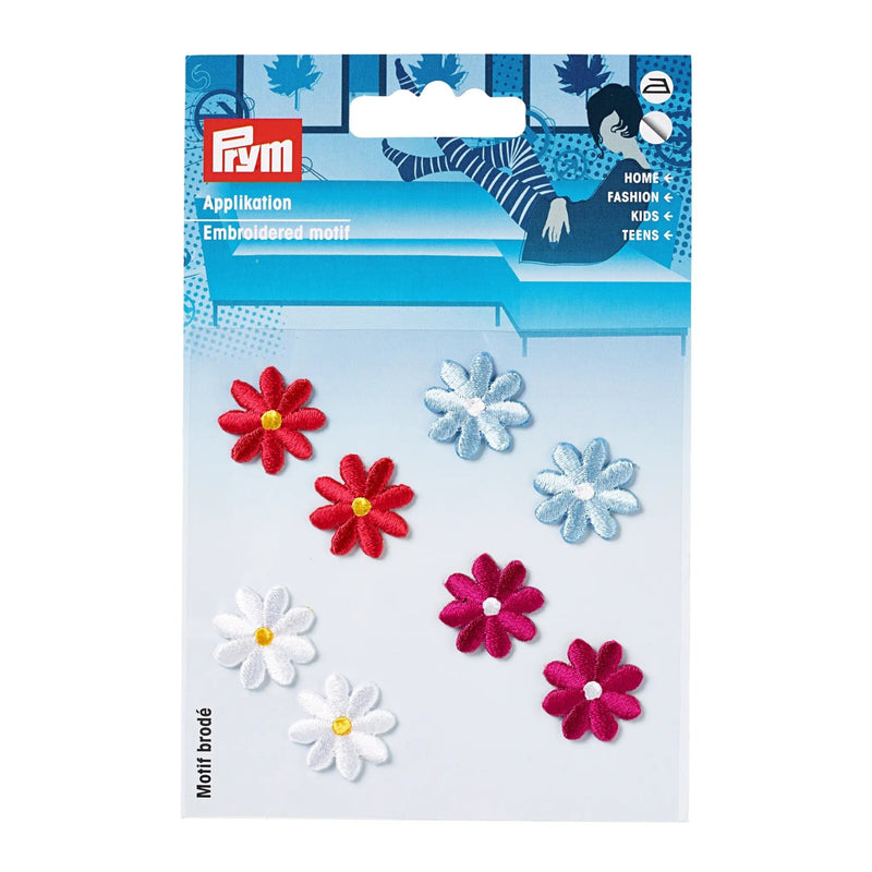 Chargez l'image dans la visionneuse de la galerie, 925425|Prym Applique, Multicolored Flowers, 8 pc