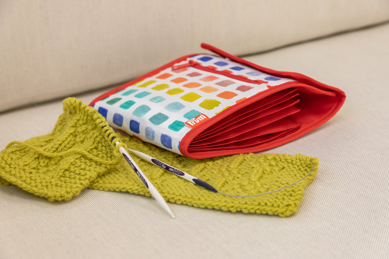 Chargez l'image dans la visionneuse de la galerie, 57252|Prym Circular Knitting Needle Case Folder, Rainbow Specks