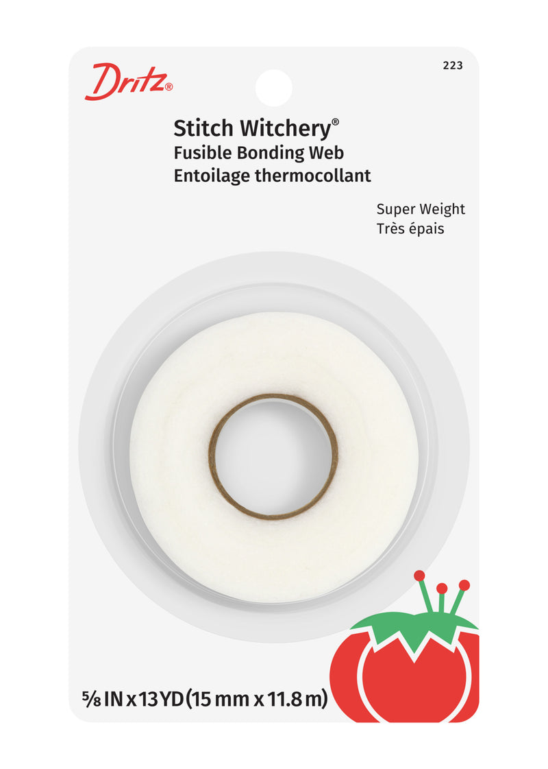 Chargez l'image dans la visionneuse de la galerie, 223|Dritz 5/8" Stitch Witchery Fusible Bonding Web, Super Weight, White, 13 yd
