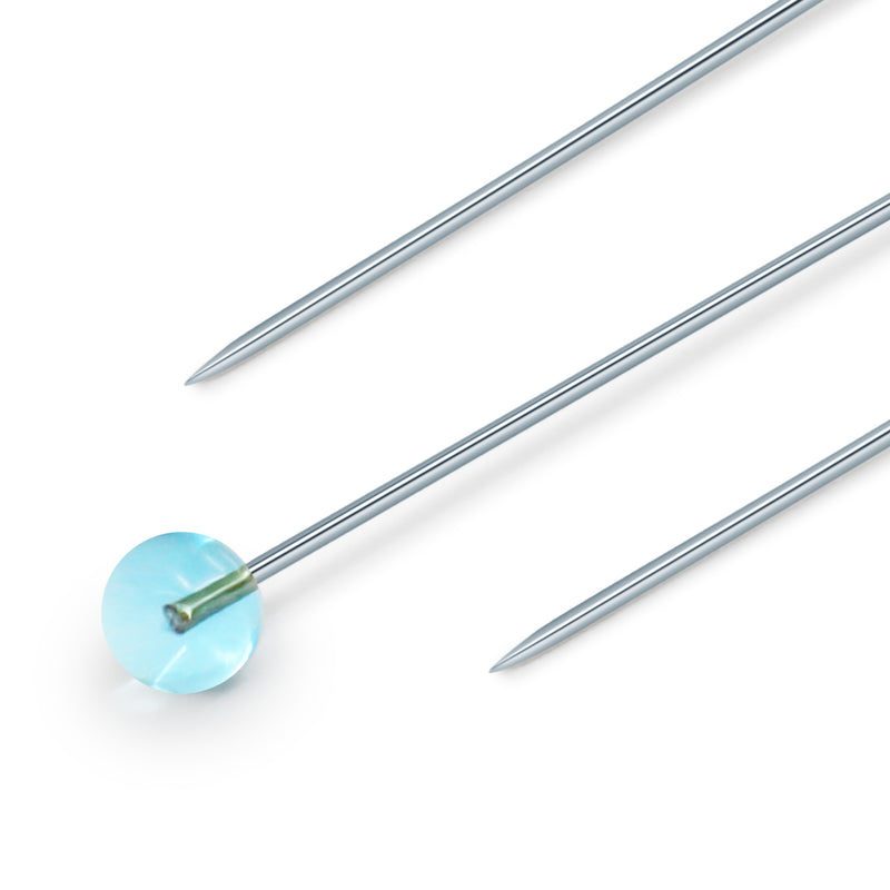 Chargez l'image dans la visionneuse de la galerie, 3035|Dritz Crystal Glass Head Pins, Blue & Yellow, 100 pc, 1-7/8"