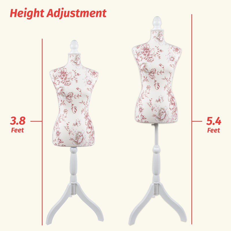Chargez l'image dans la visionneuse de la galerie, 653158|Dritz Dress Form Mannequin, Floral Print, US Size 6