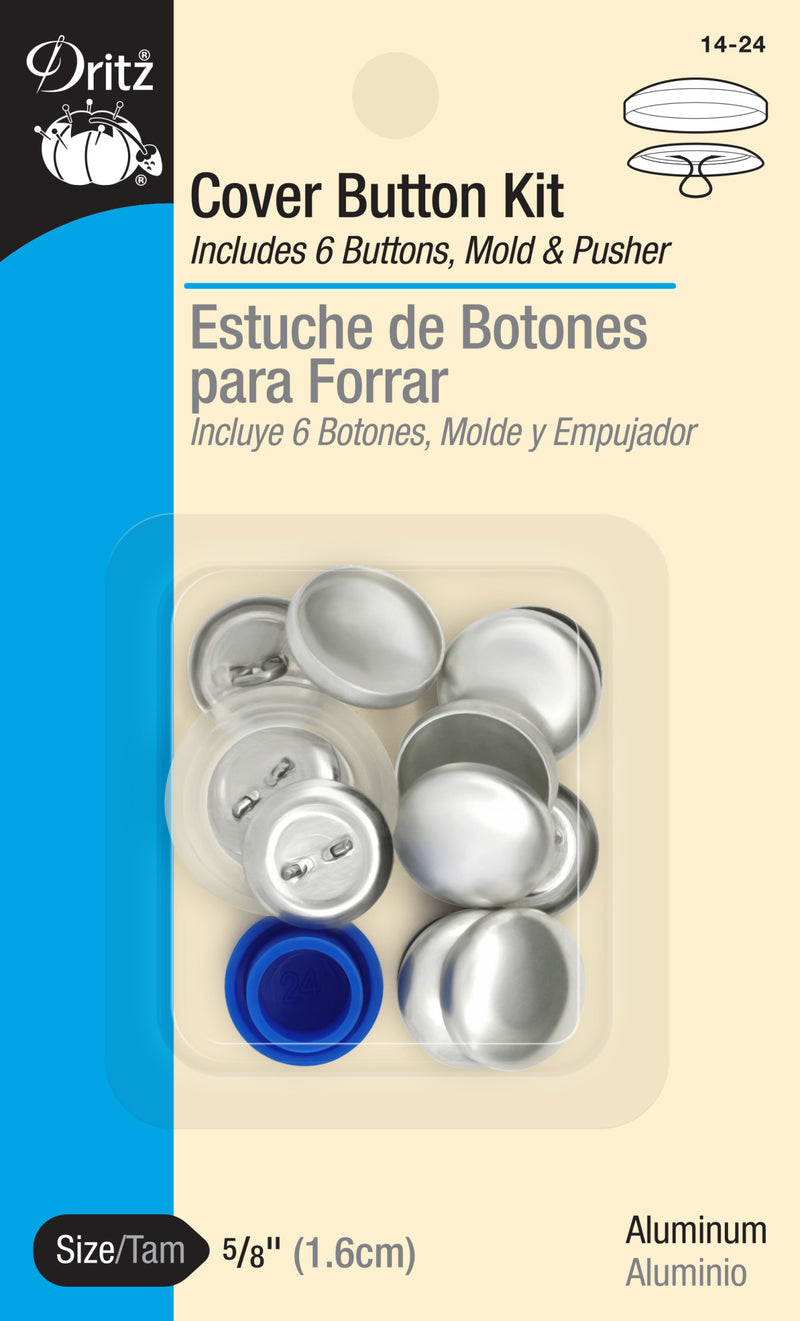 Chargez l'image dans la visionneuse de la galerie, 14-24|Dritz 5/8" Cover Button Kit, Nickel