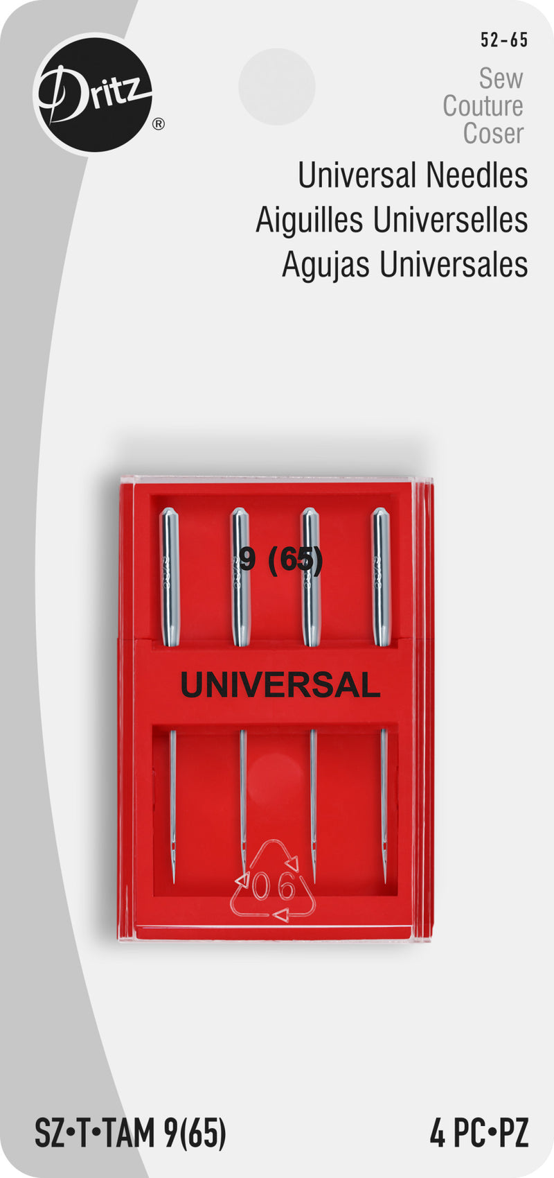 Chargez l'image dans la visionneuse de la galerie, 52-65|Dritz Universal Machine Needles, Size 9 (65), 4 pc