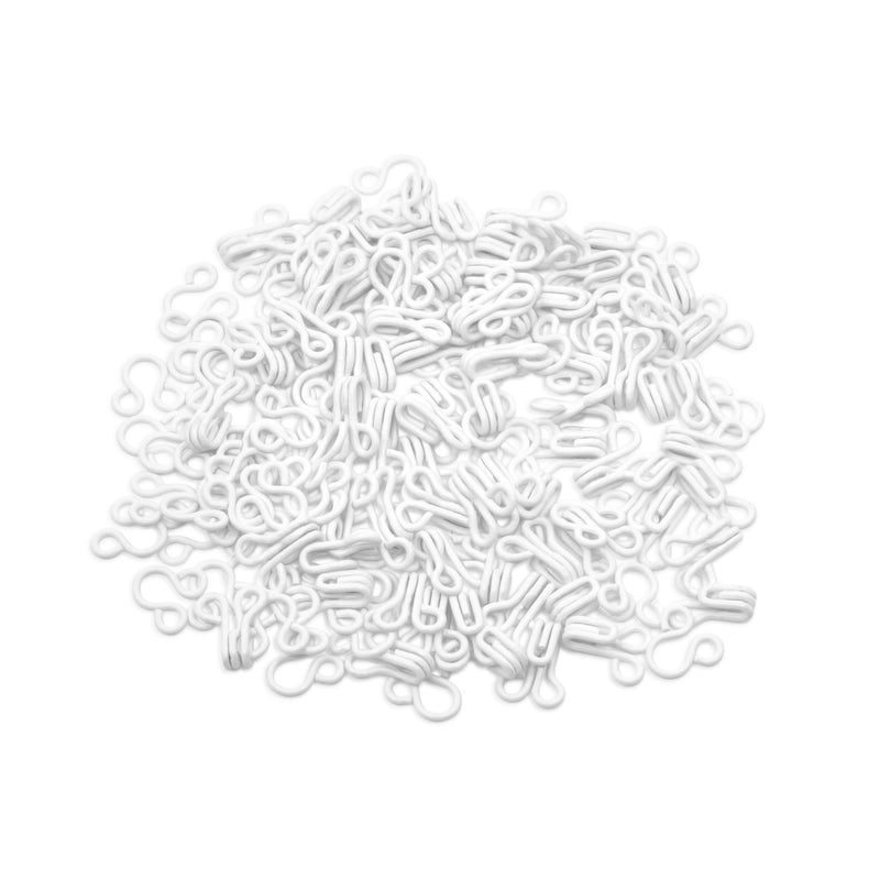 Chargez l'image dans la visionneuse de la galerie, BK100|Dritz Hooks & Eyes, Size 1, 72 Sets, White