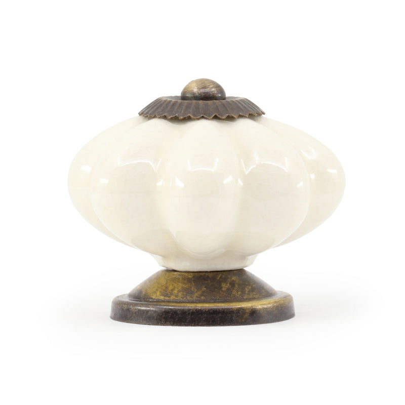 Chargez l'image dans la visionneuse de la galerie, 47016|Dritz Ceramic Scallop Knob, Cream
