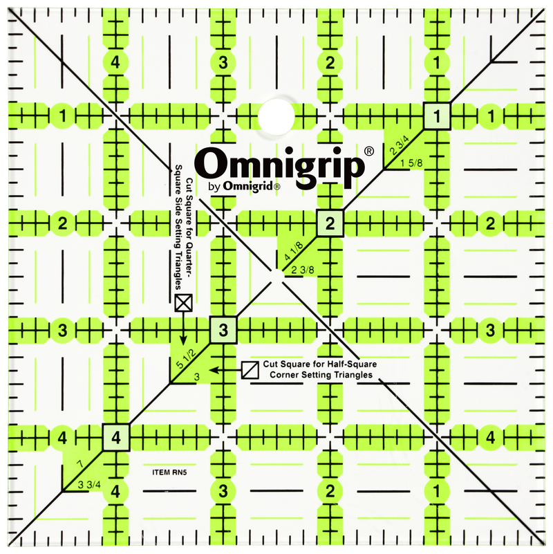 Chargez l'image dans la visionneuse de la galerie, RN5|Omnigrid Omnigrip Neon Square Ruler, 5" x 5"