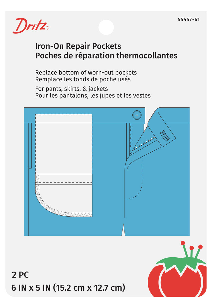 Chargez l'image dans la visionneuse de la galerie, 55457-61|Dritz Iron-On Repair Pockets, 2 pc