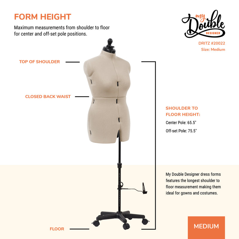 Chargez l'image dans la visionneuse de la galerie, 20022|Dritz My Double Designer Adjustable Dress Form, Medium