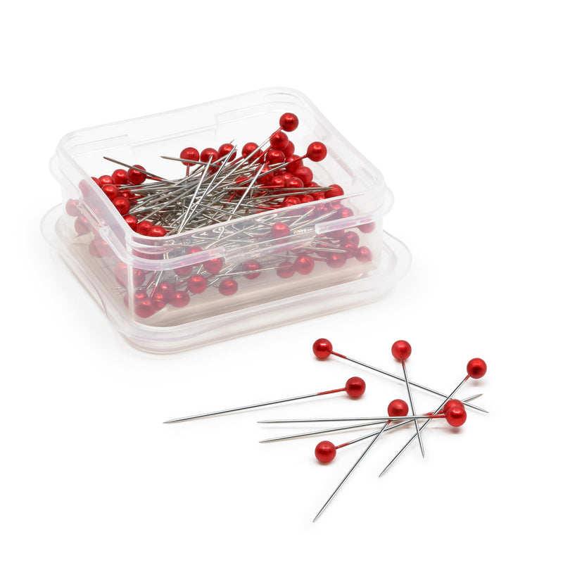 Chargez l'image dans la visionneuse de la galerie, 68-6|Dritz 1-1/2" Long Pearlized Pins, Red, 100 pc