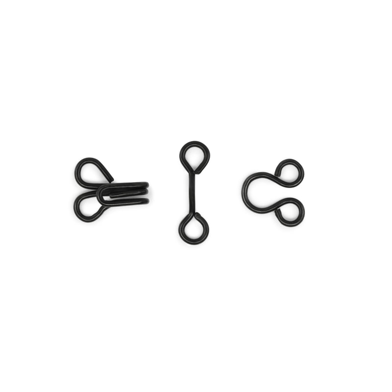 Chargez l'image dans la visionneuse de la galerie, 90-1-1|Dritz Hooks & Eyes, 14 pc, Black, Size 1
