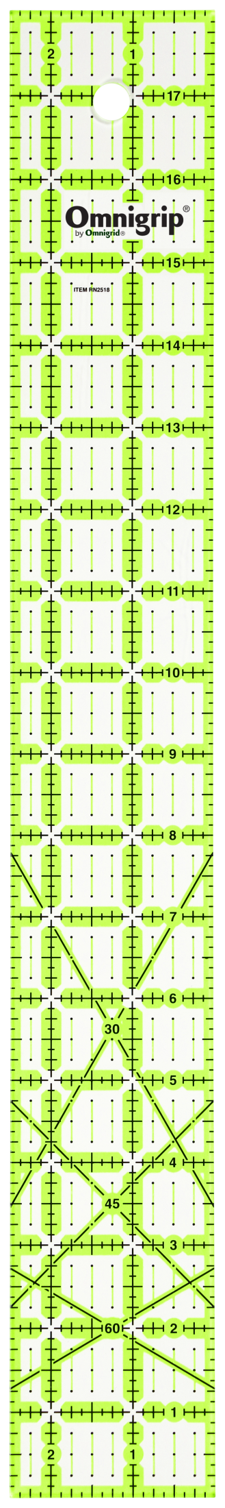 Chargez l'image dans la visionneuse de la galerie, RN2518|Omnigrid Omnigrip Neon Rectangle Ruler, 2-1/2" x 18"