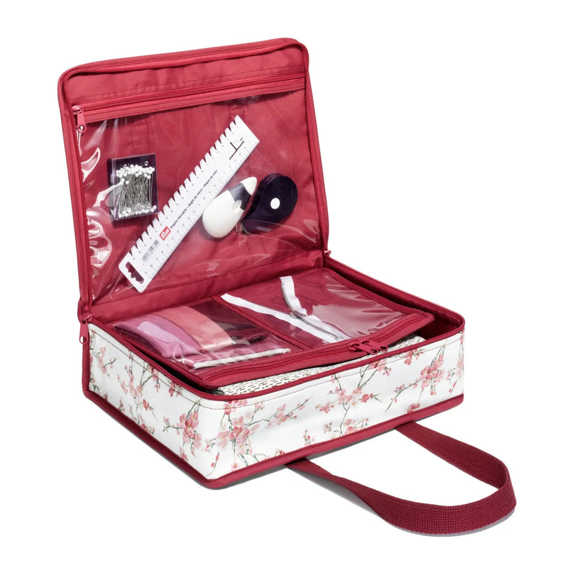 Chargez l'image dans la visionneuse de la galerie, 612059|Prym All-in-One Craft Organizer Bag, White Floral