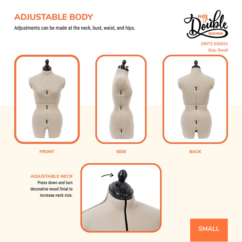 Chargez l'image dans la visionneuse de la galerie, 20021|Dritz My Double Designer Adjustable Dress Form, Small