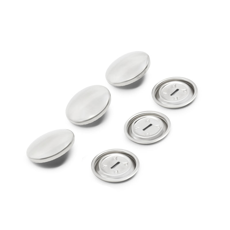 Chargez l'image dans la visionneuse de la galerie, 213-36|Dritz 7/8" Half Ball Cover Buttons, 3 pc, Nickel